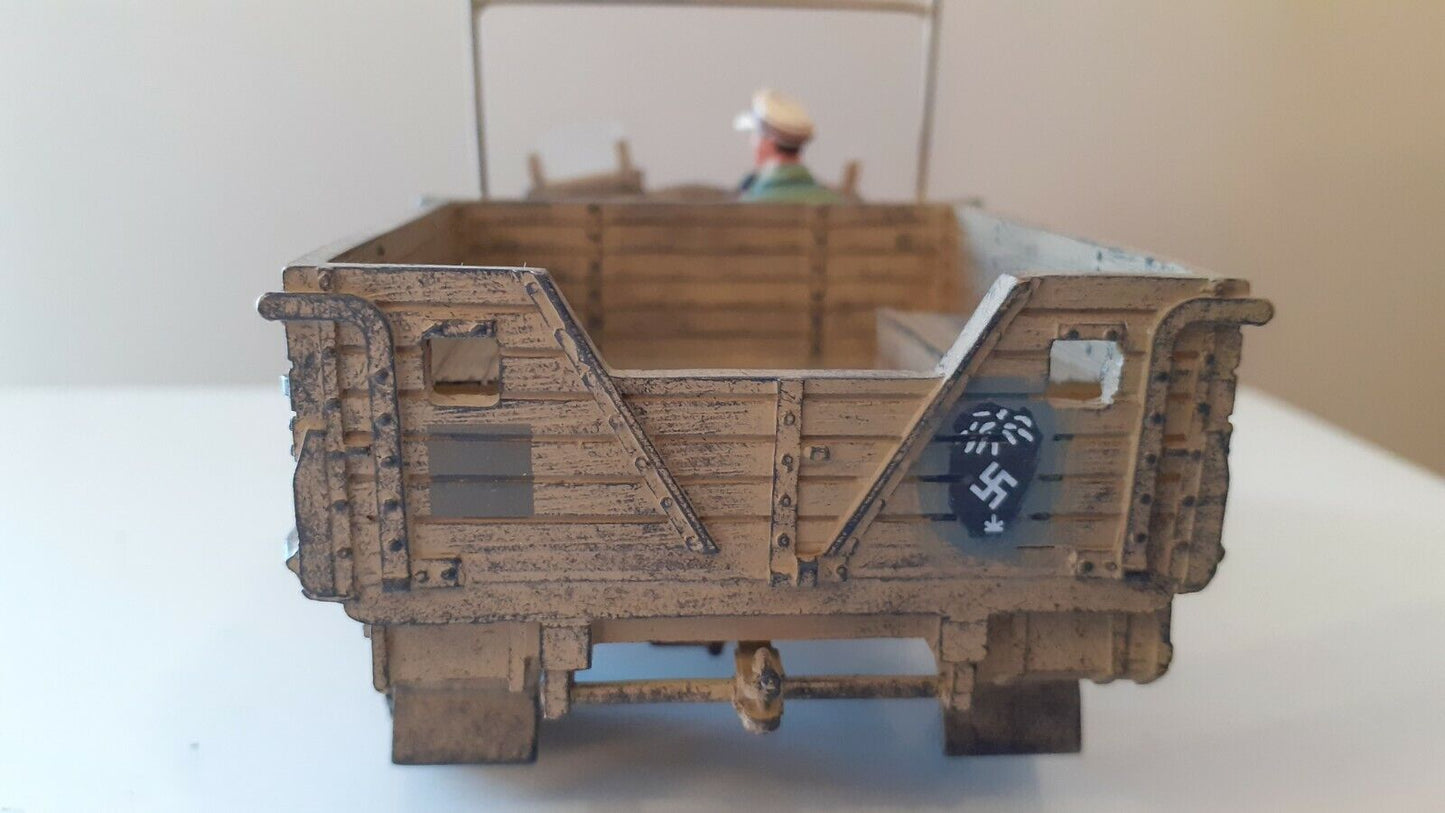 King and country ww2 capture morris truck German panzer tank box 1:30 ak077 ak77