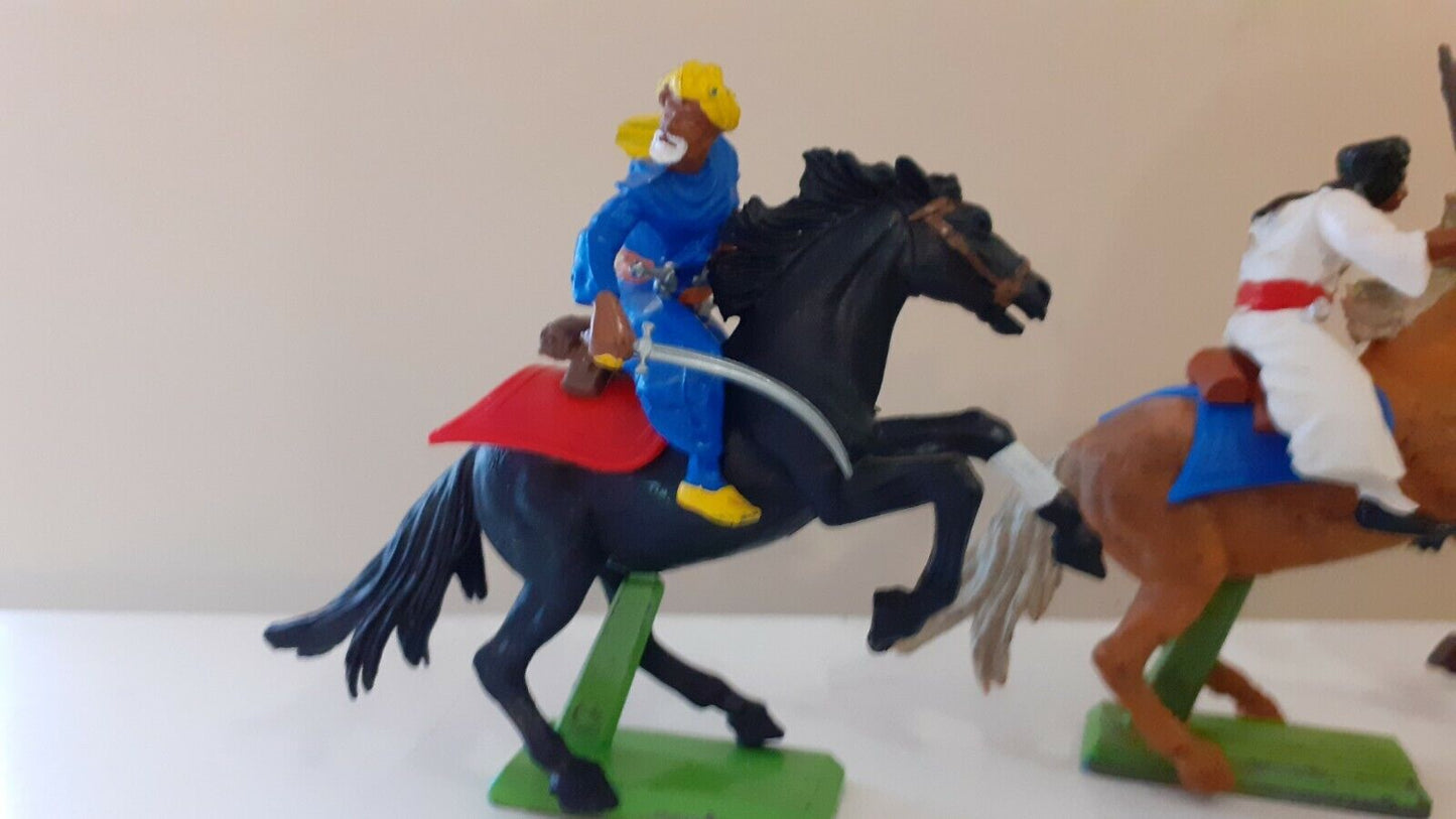 Britains deetail mounted arabs Muslim warriors 1970s 1:32 b2
