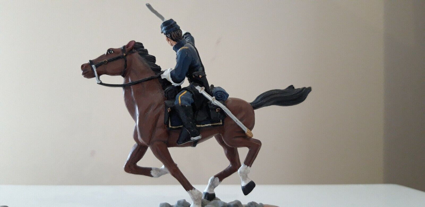 Britains 17371 acw union cavalry captain guidon boxed