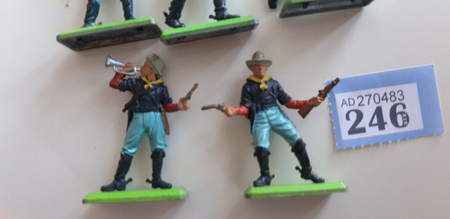 Britains deetail acw wild west 7th cavalry 1970s 1:32 246