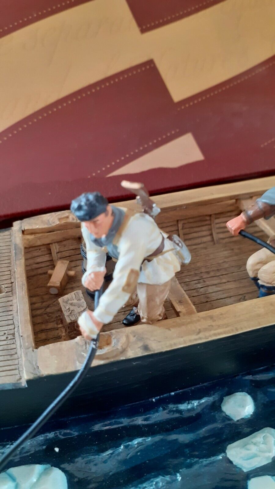 Britains 17229 awi Washington crossing Delaware long boat 1:32