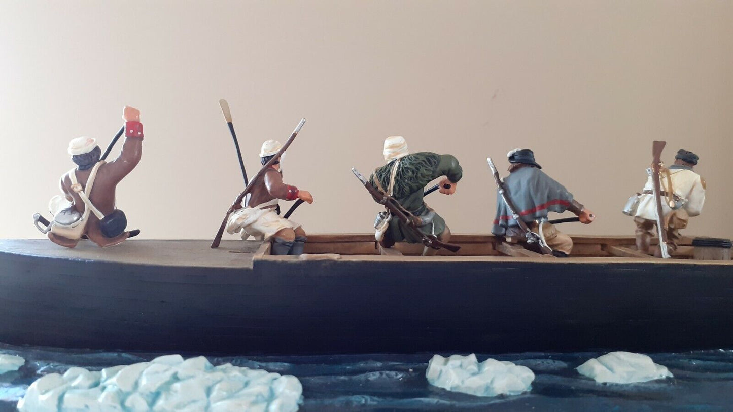 Britains 17229 awi Washington crossing Delaware long boat 1:32