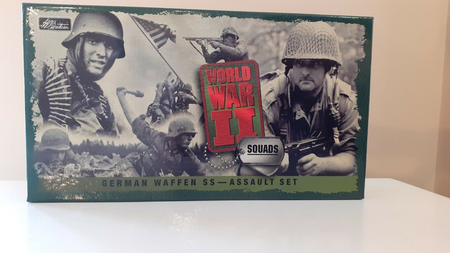 Britains 17146 ww2 german waffen assault set metal boxed 1:32