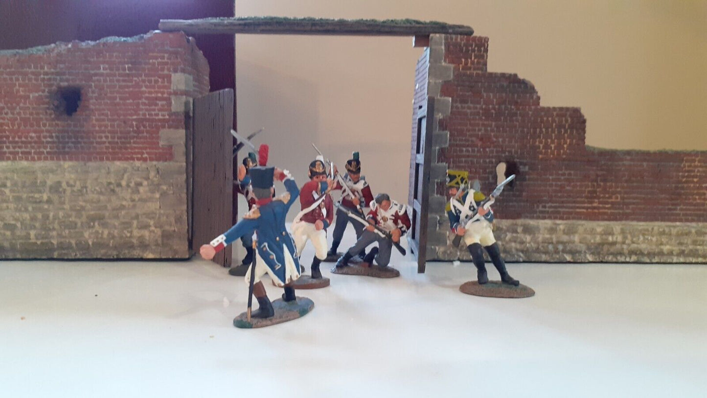 Britains 00148 hougoumont noŕth gate diorama Napoleonic waterloo 1:32 boxed