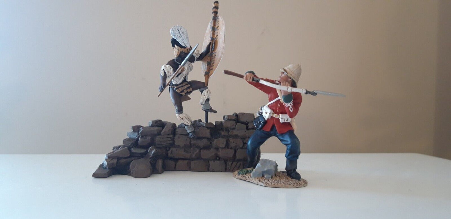 Britains 20115 Zulu wars 24th foot 1:32 metal fight for kraal limited boxed s3b