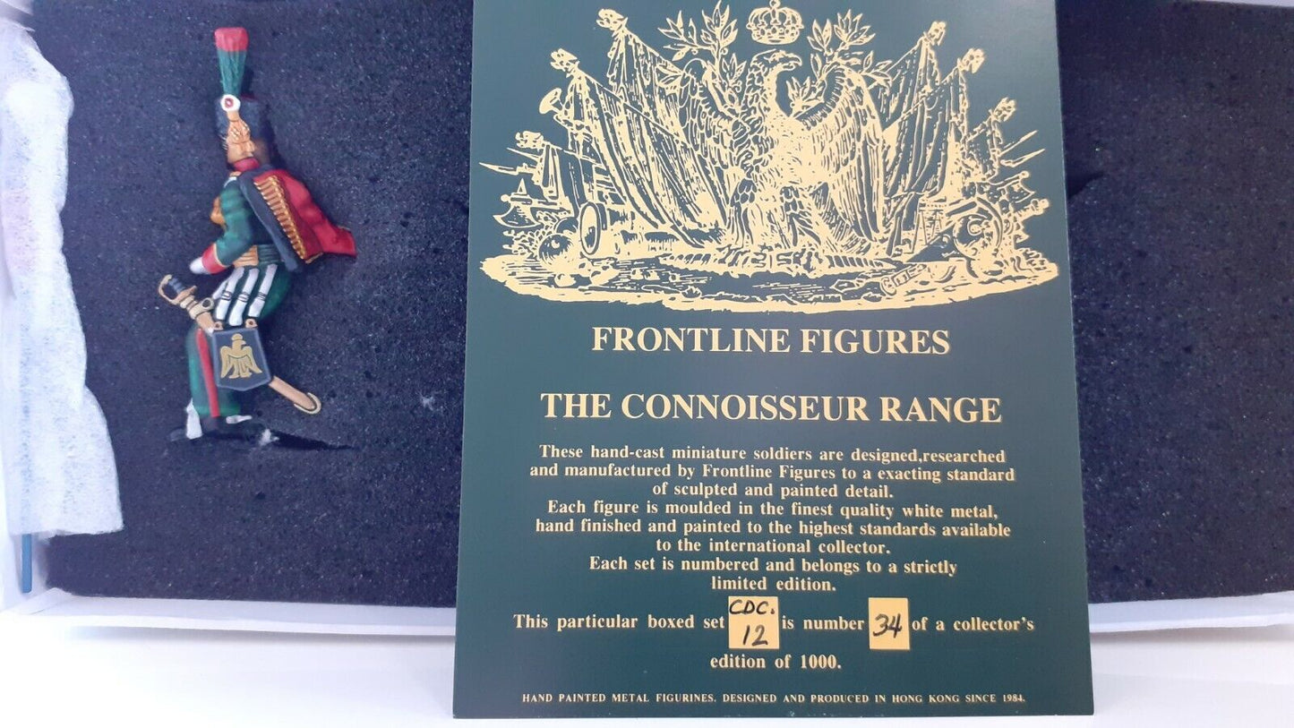 Frontline connoisseur range waterloo Napoleonic french chasseur flag cdc.12 1:32