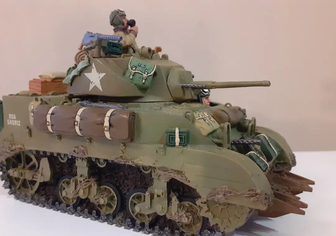 King and country Ww2 us army m5 light stuart tank 1:30 dd067 wdb