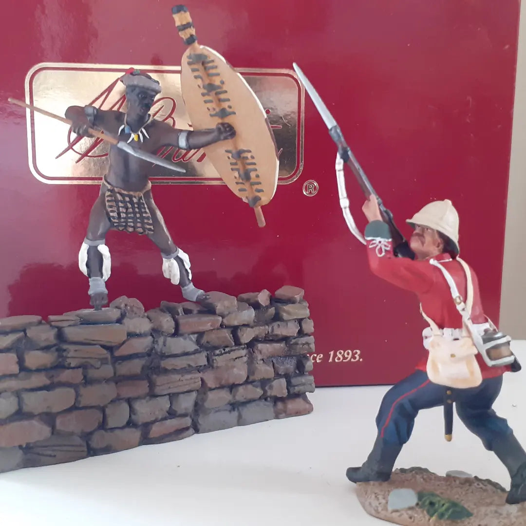 Britains 20102 Zulu wars 24th foot 1:32 metal fight for kraal limited boxed wdb