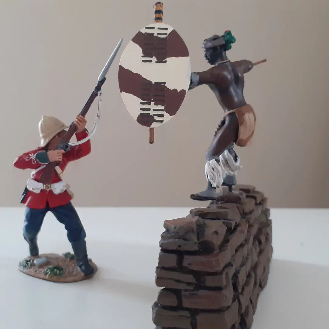 Britains 20102 Zulu wars 24th foot 1:32 metal fight for kraal limited boxed wdb