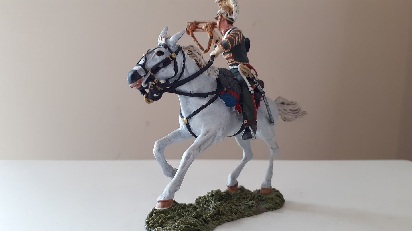 Britains 36035 Napoleonic french 4th lancers bugler waterloo 2009 1:32 metal