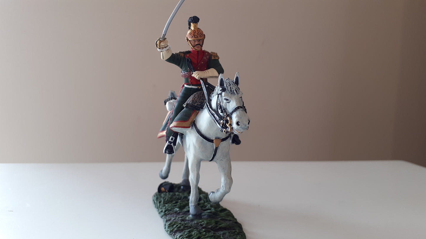 Britains 36016 Napoleonic french 4th lancers officer waterloo 2009 1:32 metal