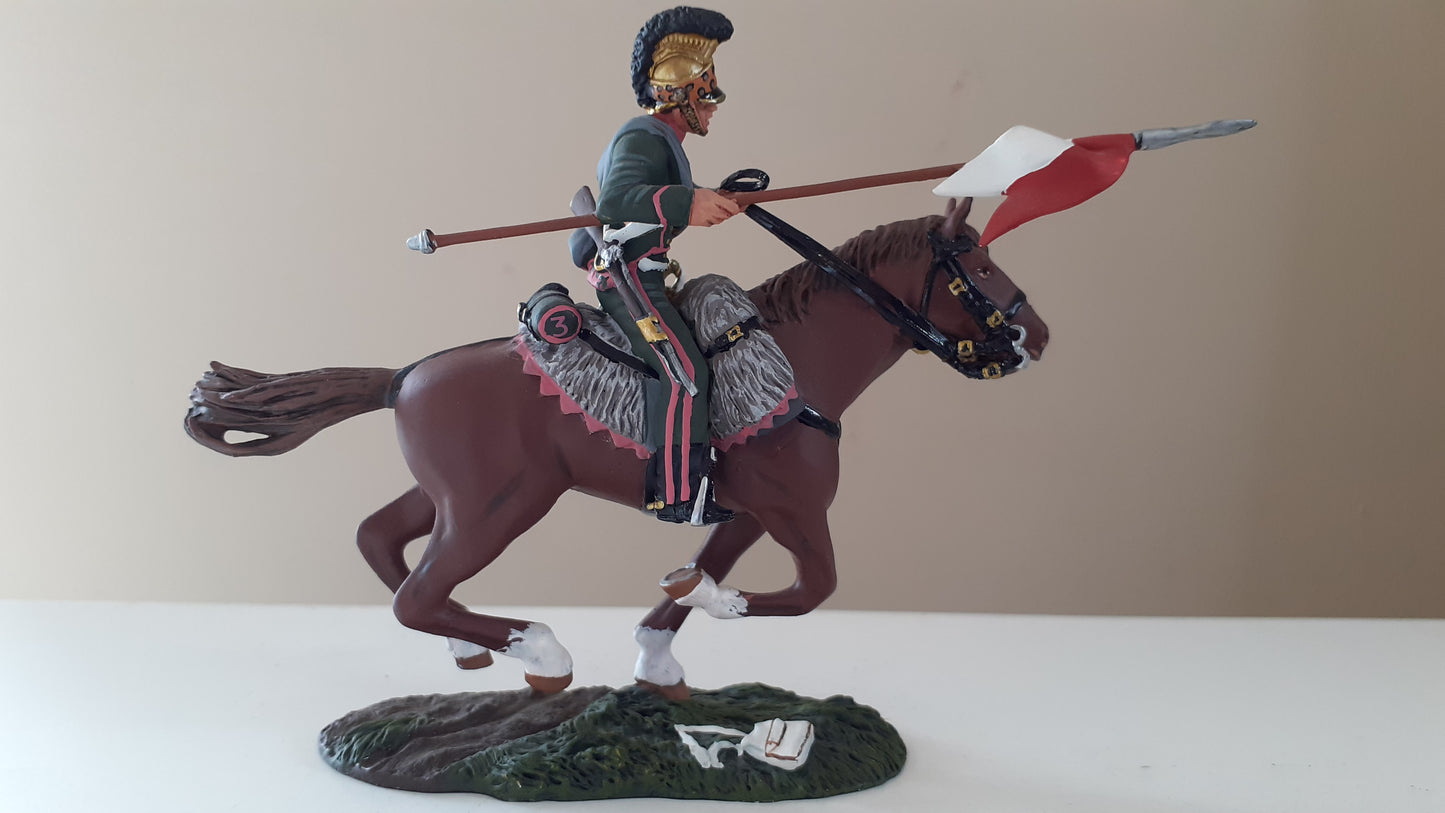 Britains 36068 Napoleonic french 3rd lancers trooper waterloo 2009 1:32 metal