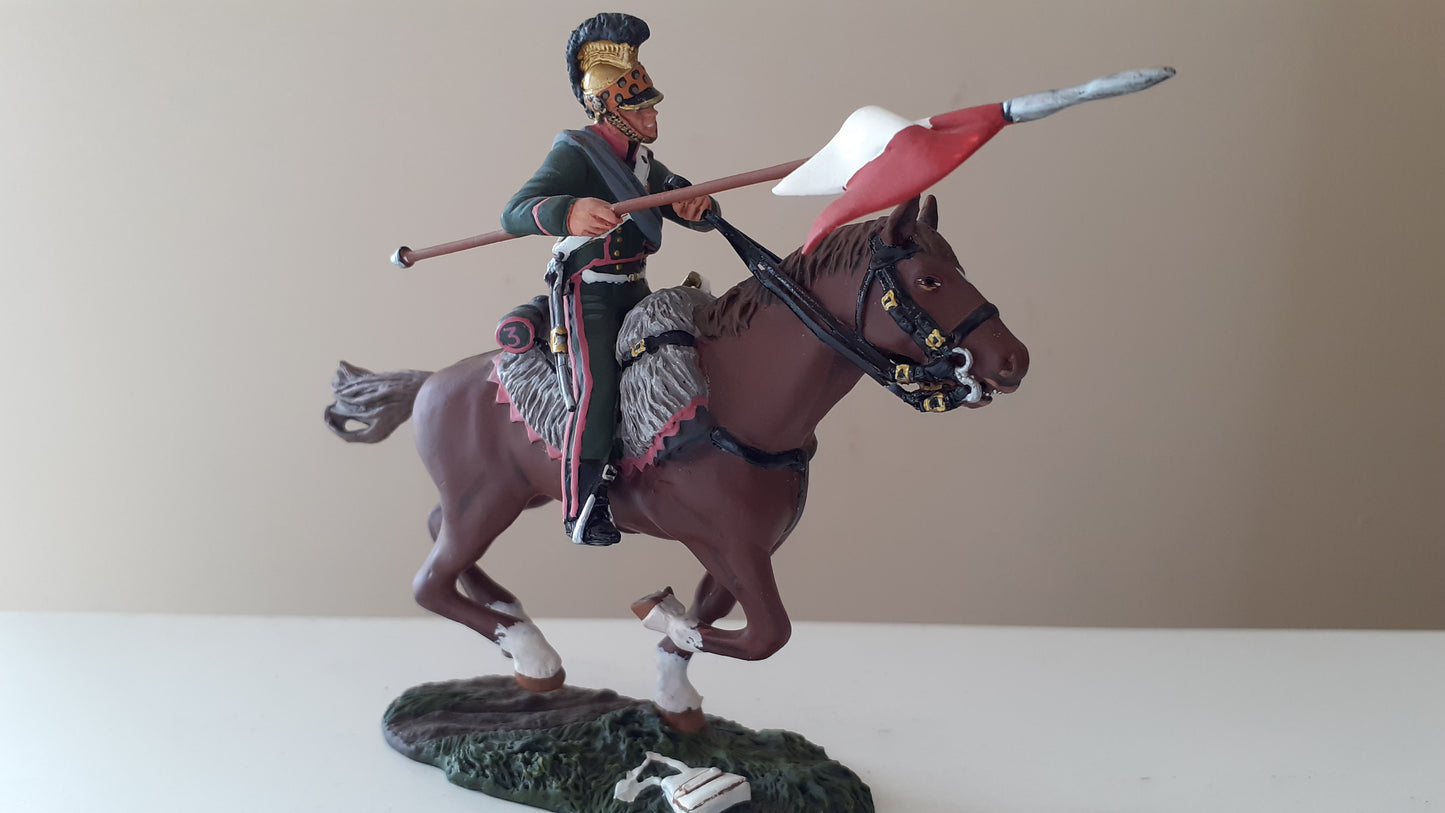 Britains 36068 Napoleonic french 3rd lancers trooper waterloo 2009 1:32 metal