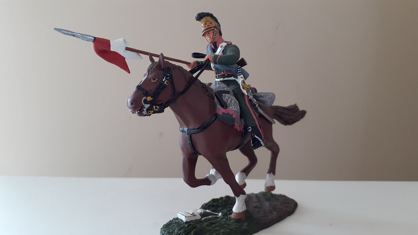 Britains 36068 Napoleonic french 3rd lancers trooper waterloo 2009 1:32 metal