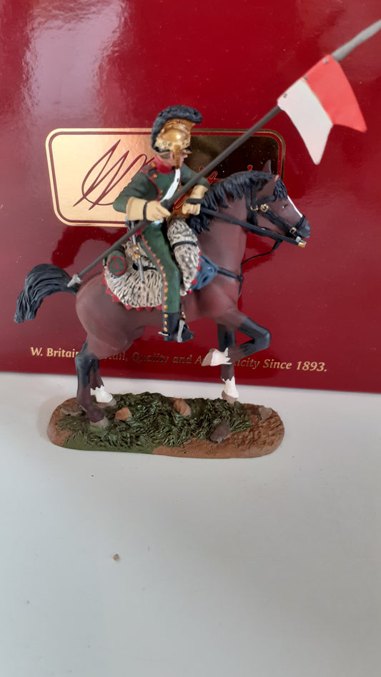 Britains 36053 Napoleonic french 4th lancers rearing waterloo 2009 1:32 metal