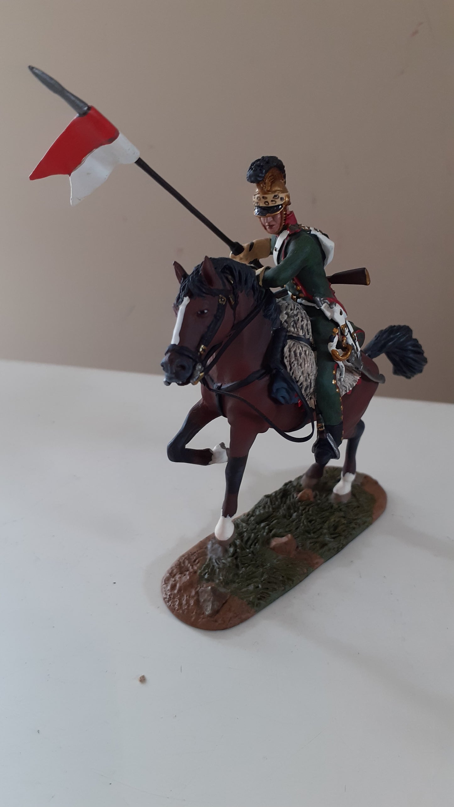 Britains 36053 Napoleonic french 4th lancers rearing waterloo 2009 1:32 metal