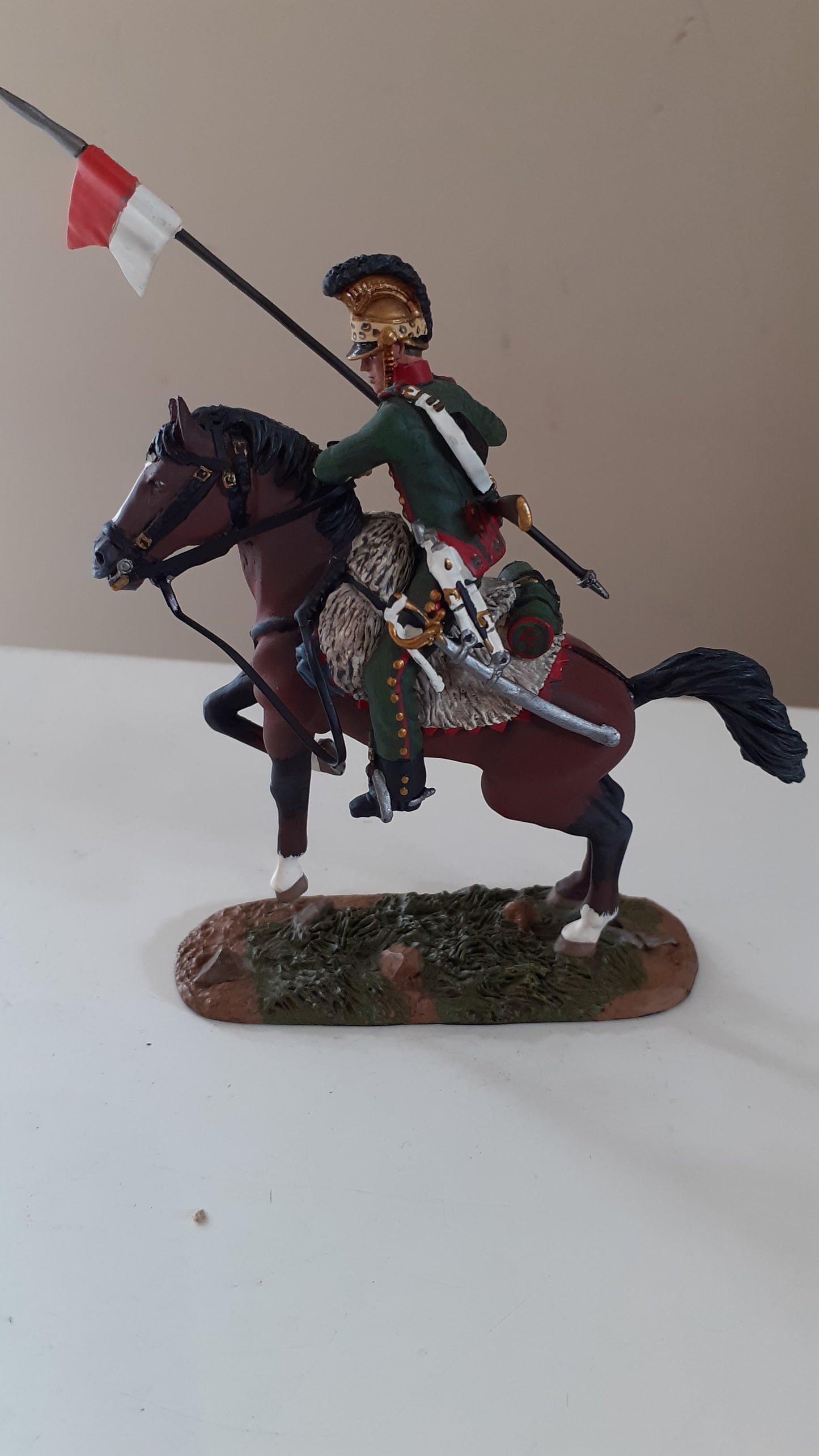 Britains 36053 Napoleonic french 4th lancers rearing waterloo 2009 1:32 metal