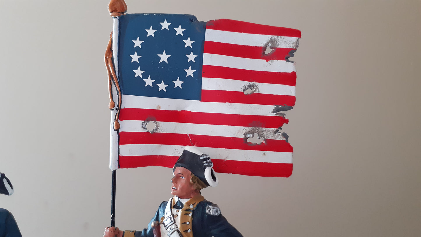 King and country ar035 ar037 American revolution  drummer  flag bearer no box w8