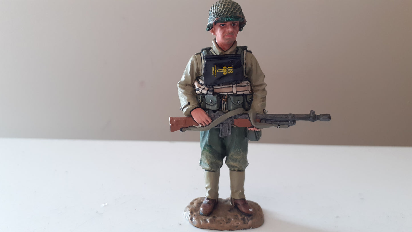 King and country dd128 ww2 US ranger sniper  BAR d.day 1944 no box 2004 w15