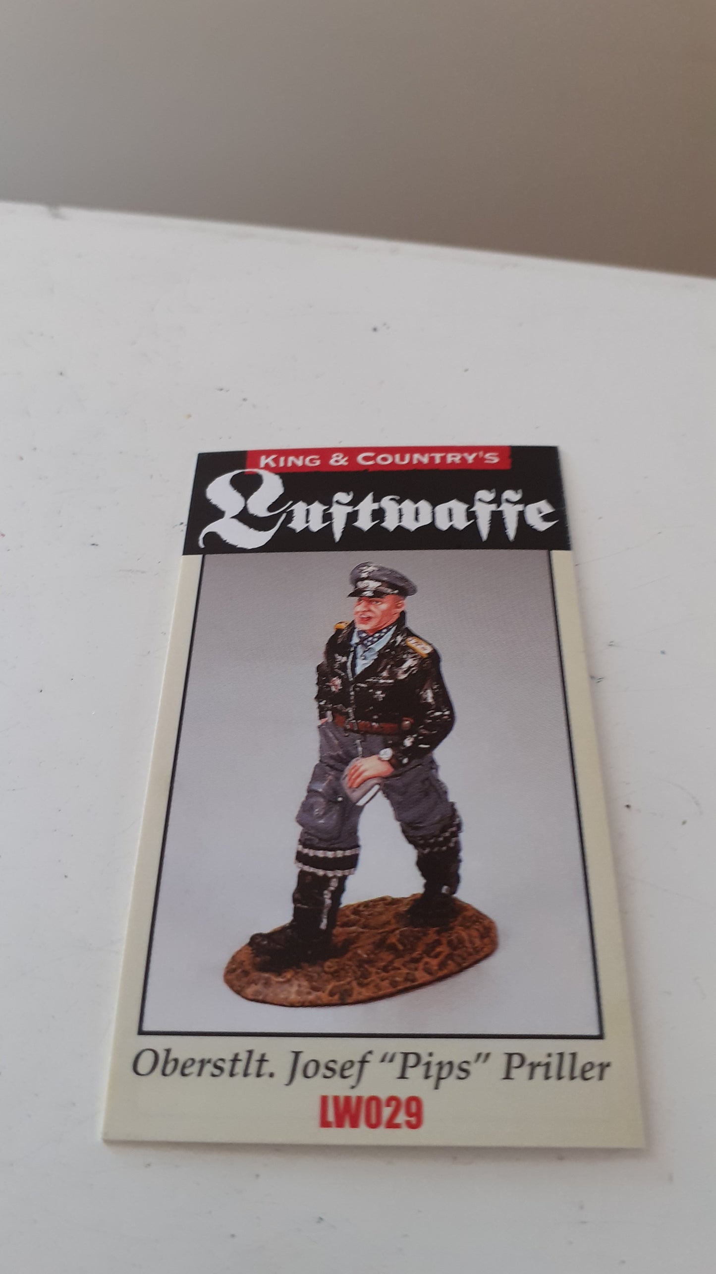 King and country ww2 german luftwaffe pilot priller ace Boxed lw029 2010 wdb rb