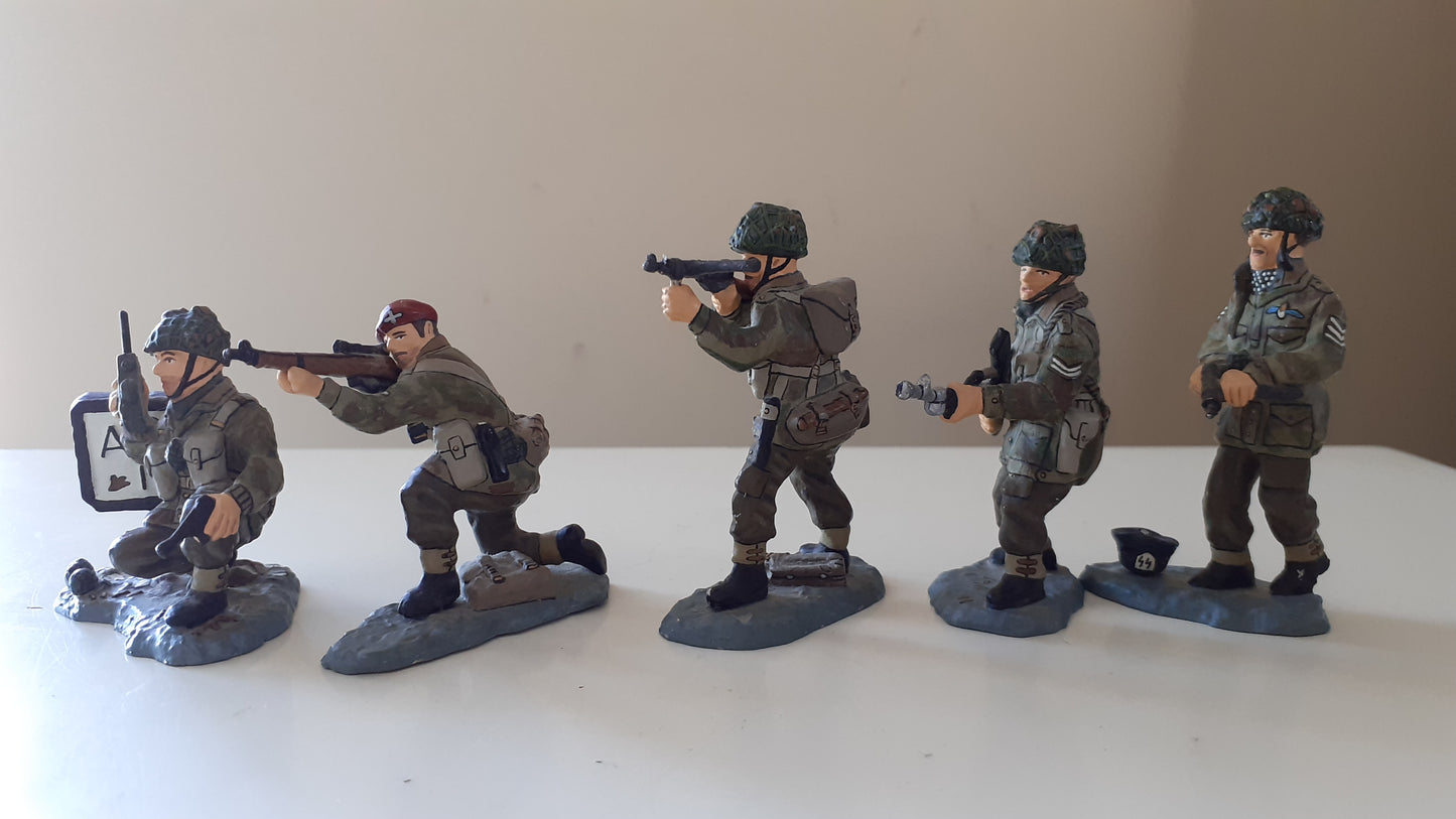 King and country Ww2 Set No 1 Arnhem Paras Paratroopers Airborne Boxed 1:30  wdb