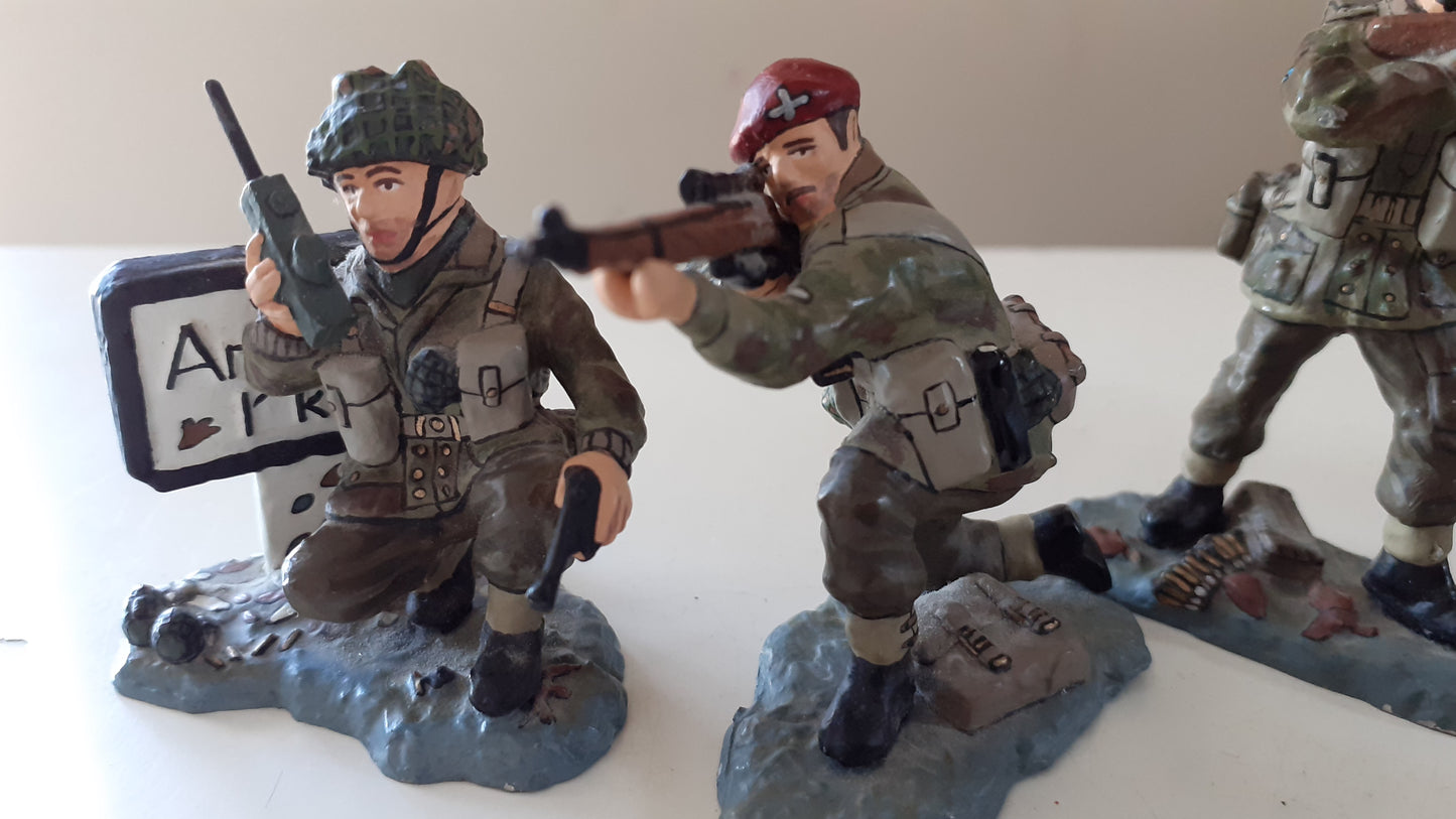 King and country Ww2 Set No 1 Arnhem Paras Paratroopers Airborne Boxed 1:30  wdb