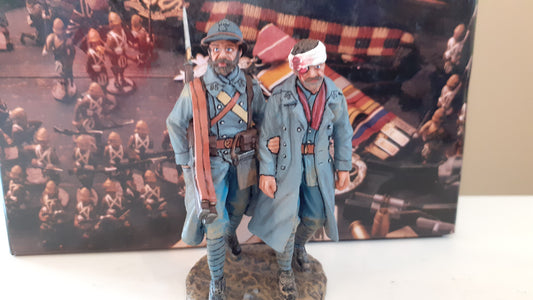 King and country Ww1 French Infantry Poilus Wounded boxed 1:30 wrdb Fw178