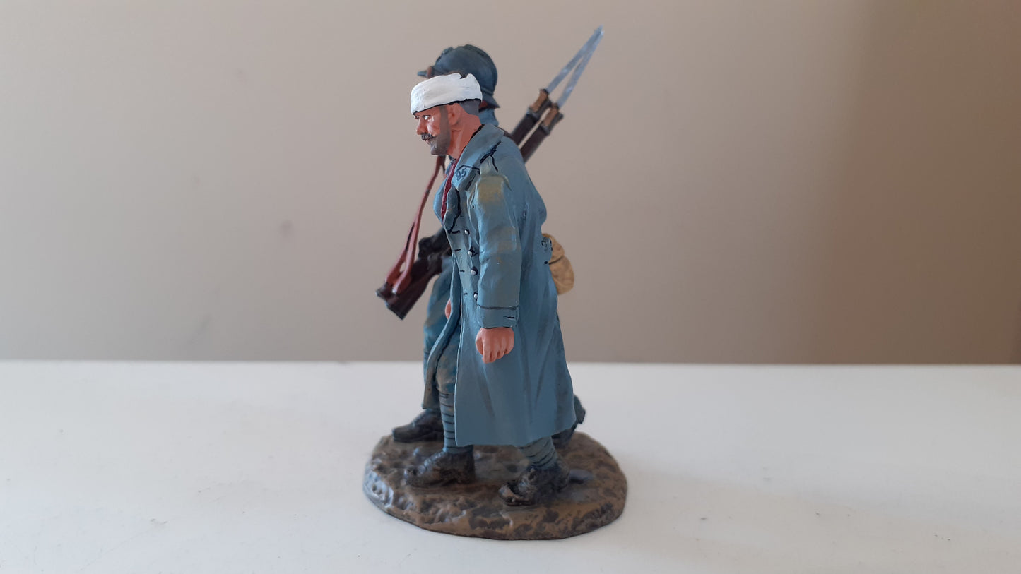 King and country Ww1 French Infantry Poilus Wounded boxed 1:30 wrdb Fw178