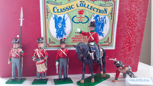 early trophy miniatures 1991 Napoleonic Waterloo Wa2a British Command 1:32