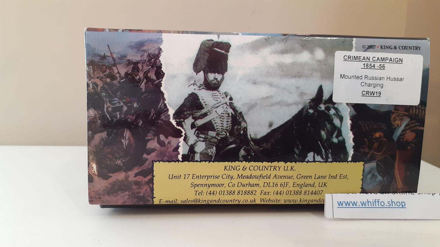 King and country crimean war  Crw19 Russian Hussar box Wb