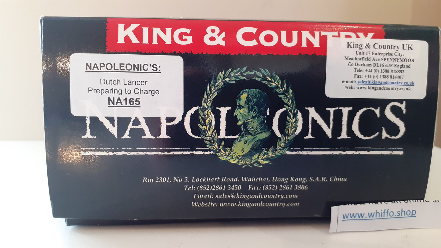 King and country Na165 Dutch Lancer Napoleonic Waterloo box Wb