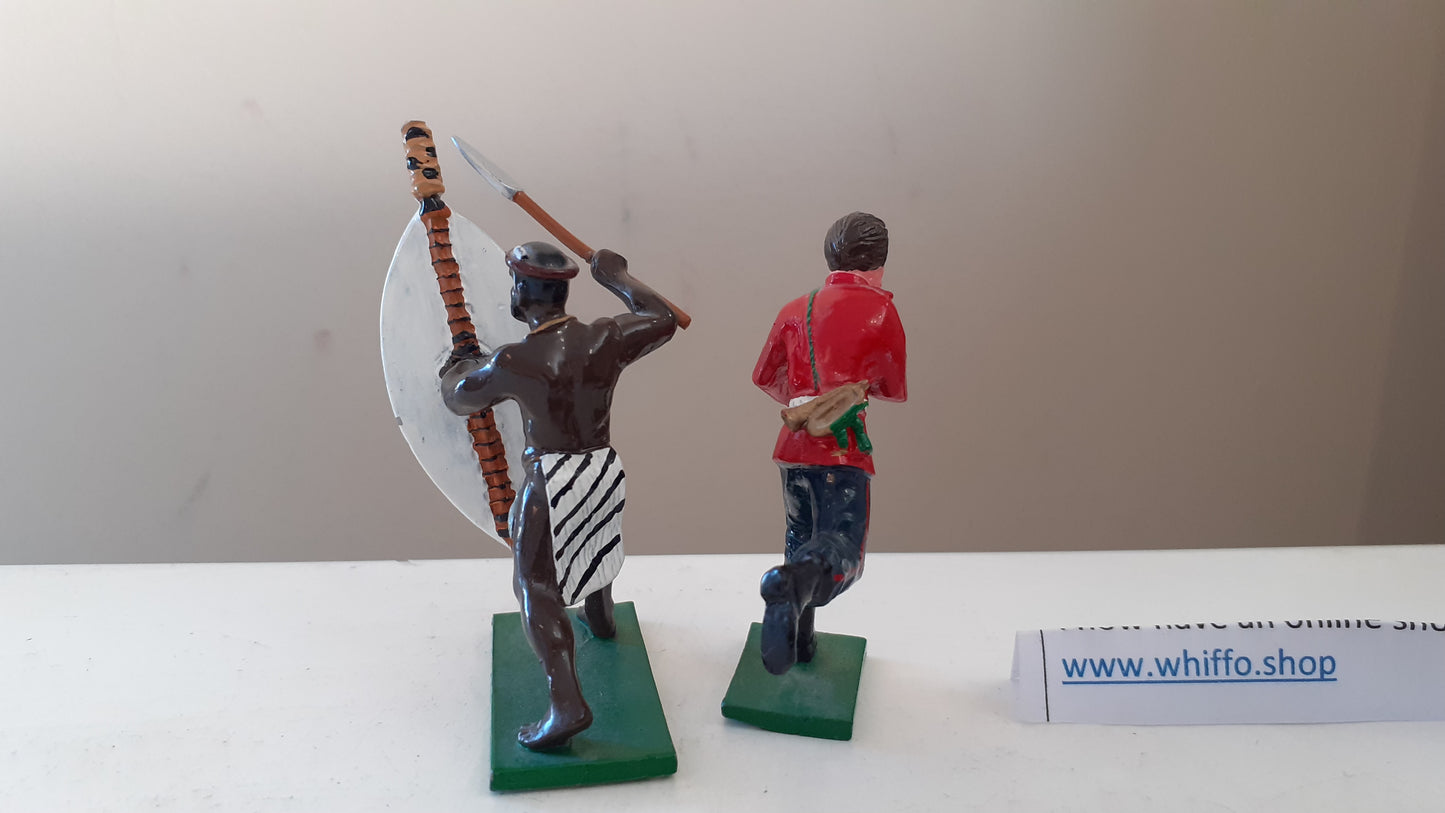 trophy miniatures 1991 Hz17 zulu War 24th Foot Zulus 1:32 metal Dc