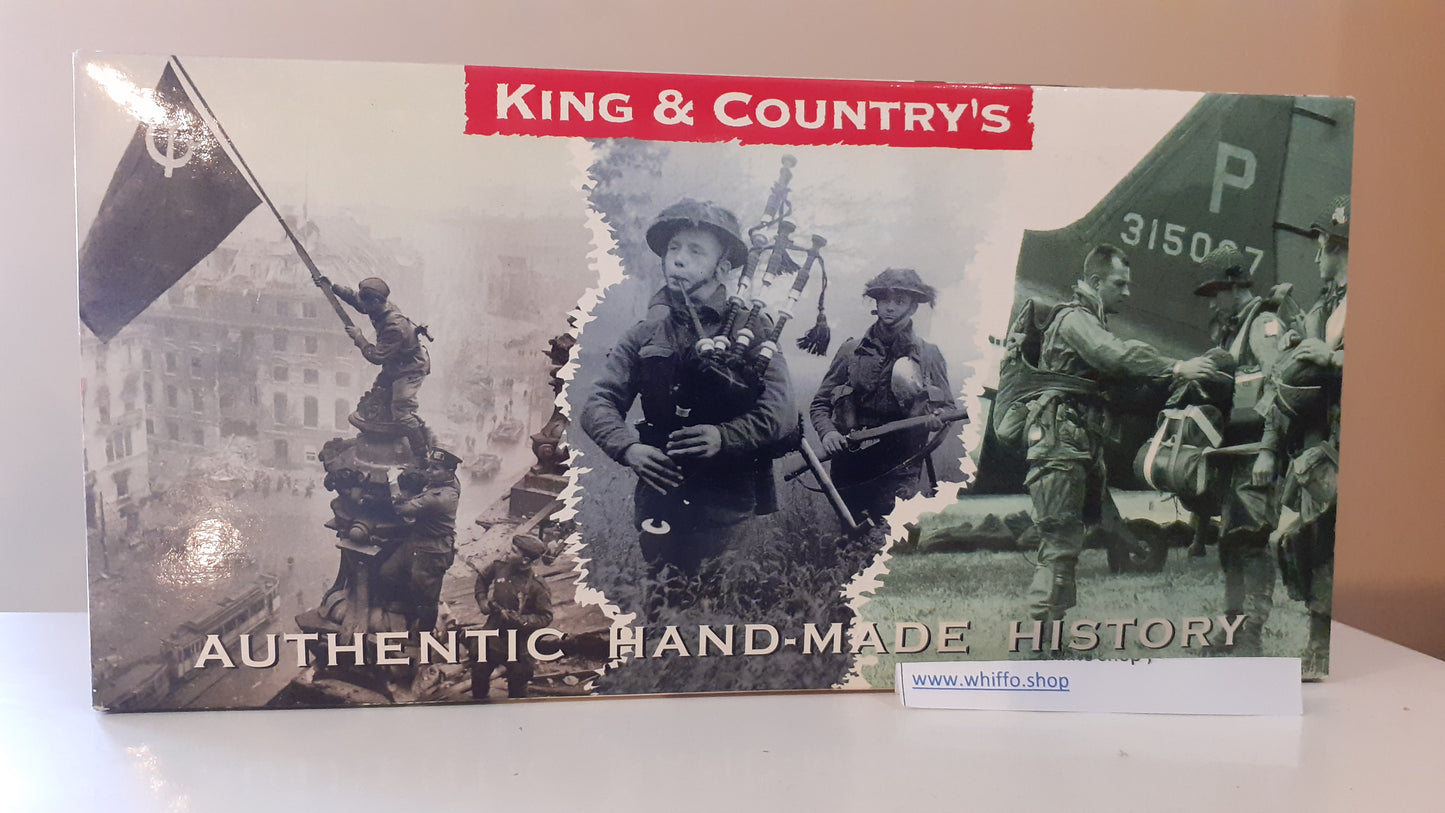 King and country ww2 german Afrika Korps Mortar boxed 1:30 Ak22 Ak022 wdb