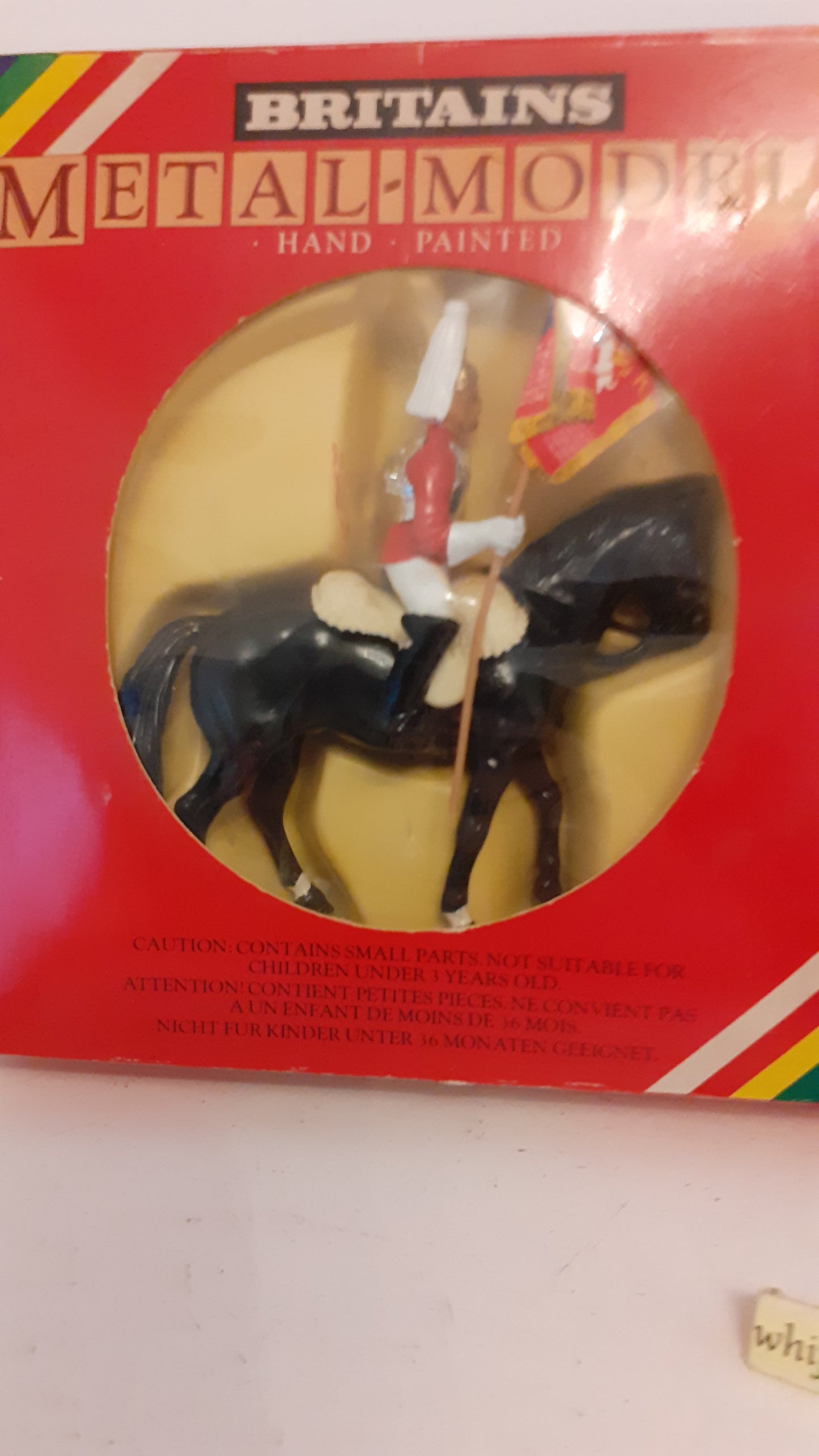 Britains 7232 7246 ceremonial lifeguard standard bearer queen  1:32 1980 s7b8