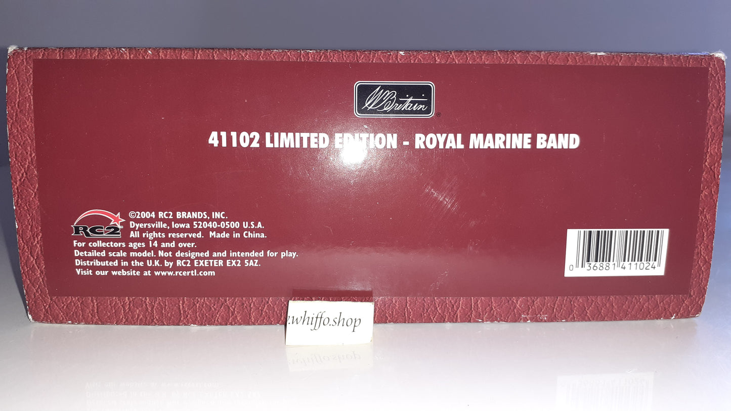 Britains 41102 2004 Ltd Edition Large Royal Marines Band boxed 1:32 S7