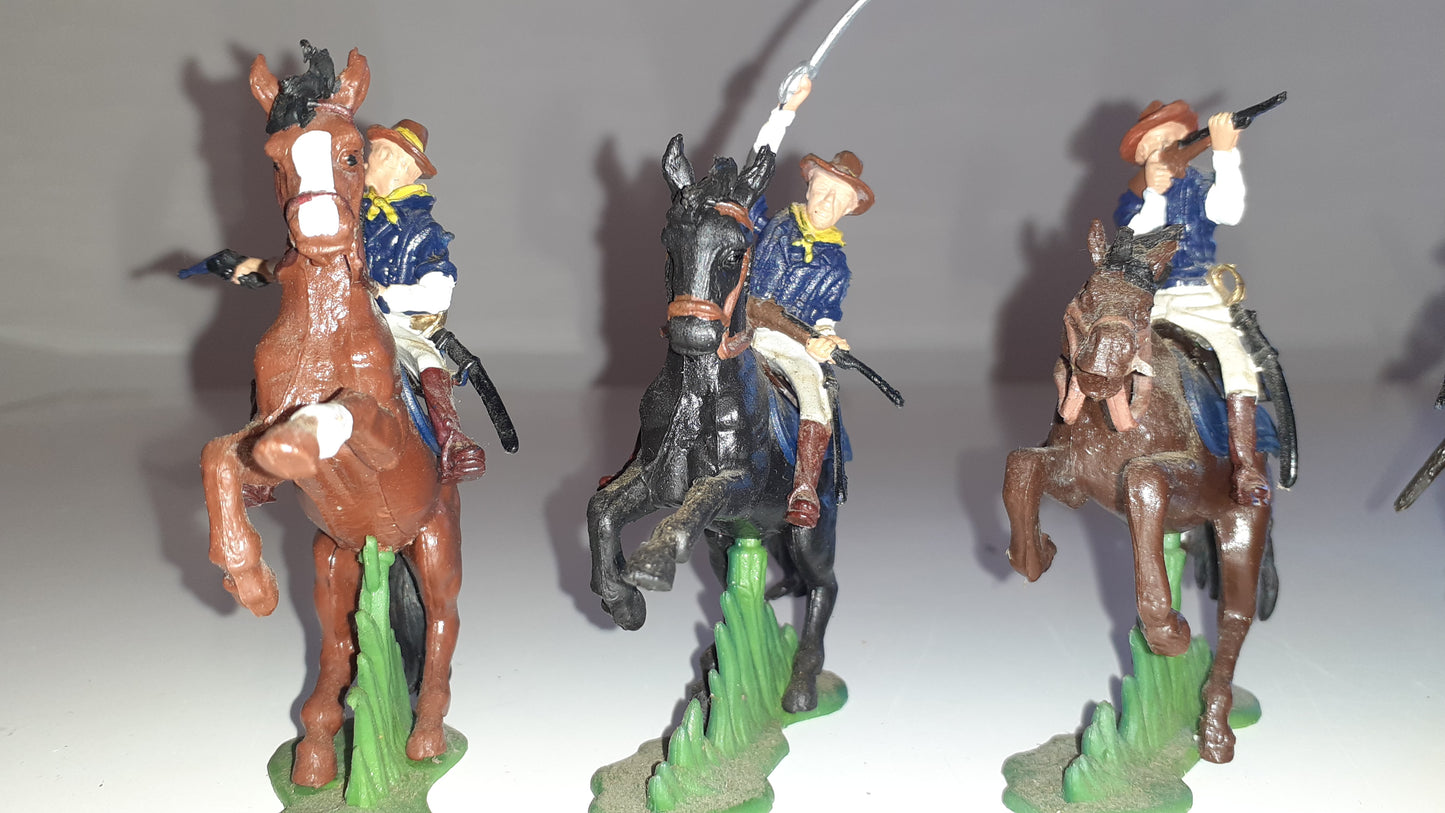 Britains Herald Dsg Deetail 7th Cavalry Acw Wild West rough riders 1:32 S7