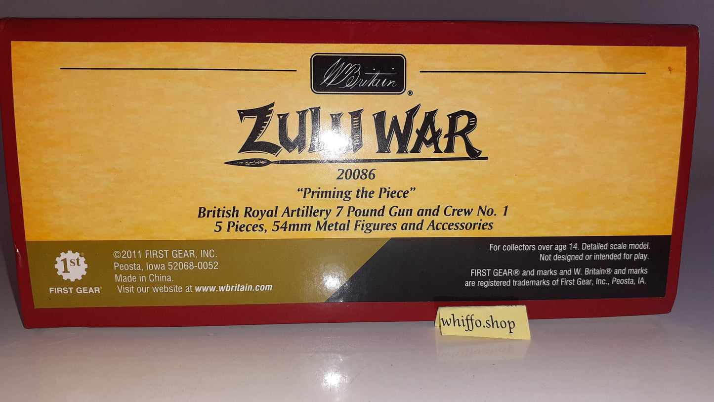 Britains 20086 Zulu war 24th foot 1:32 2011 7lb Gun Artillery Only 800 Made S475