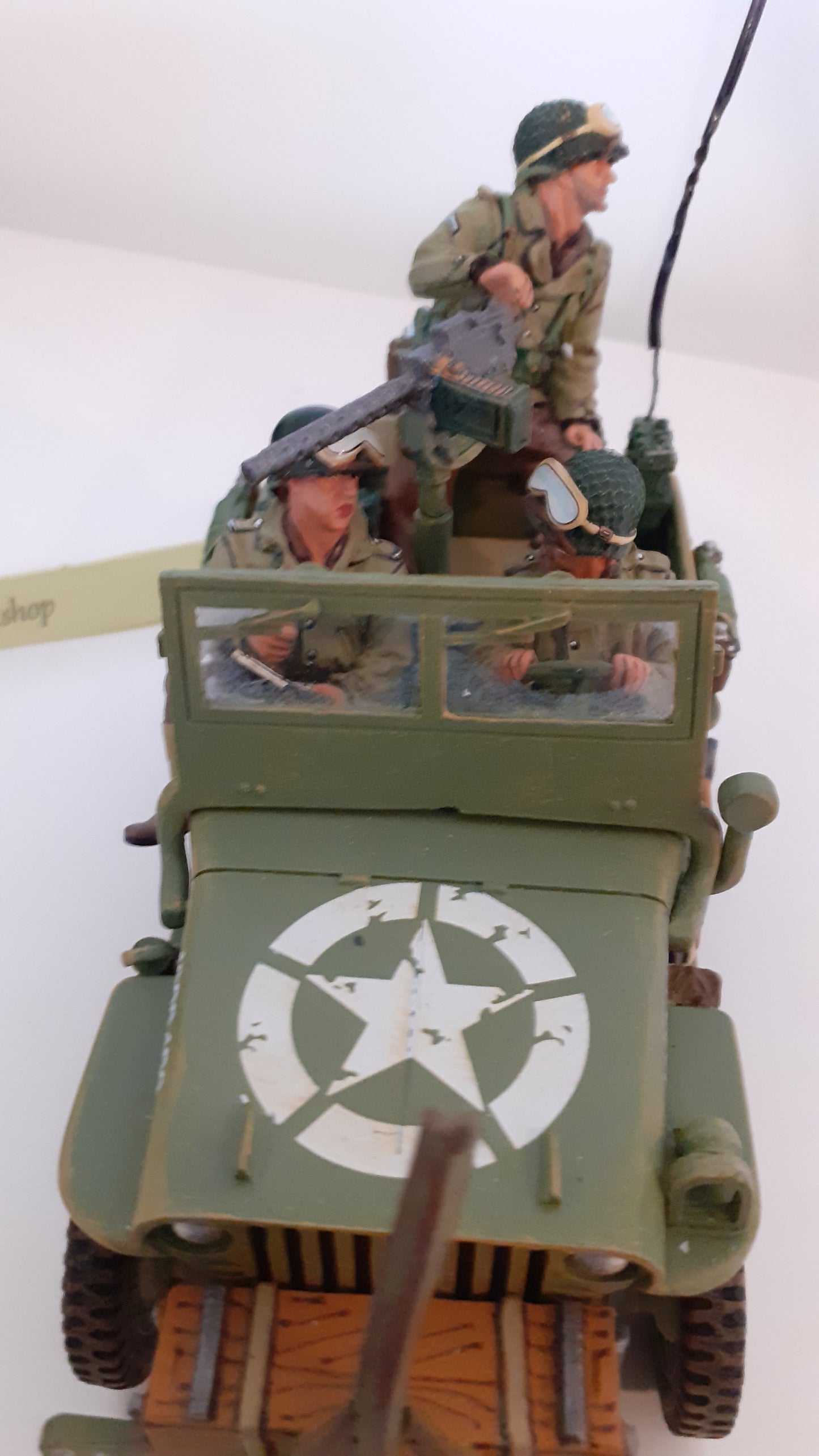 King and country ww2 US Army Willys Jeep D-day box 1:30  Dd075 Dd75 Wdb