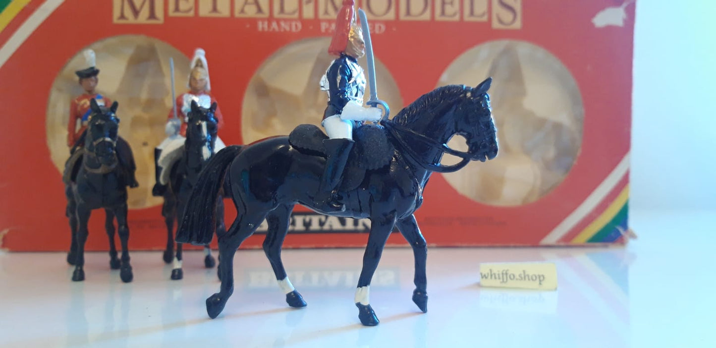 Britains 7233 ceremonial lifeguards queen  Buckingham palace 1:32 metal 1980s s7b11