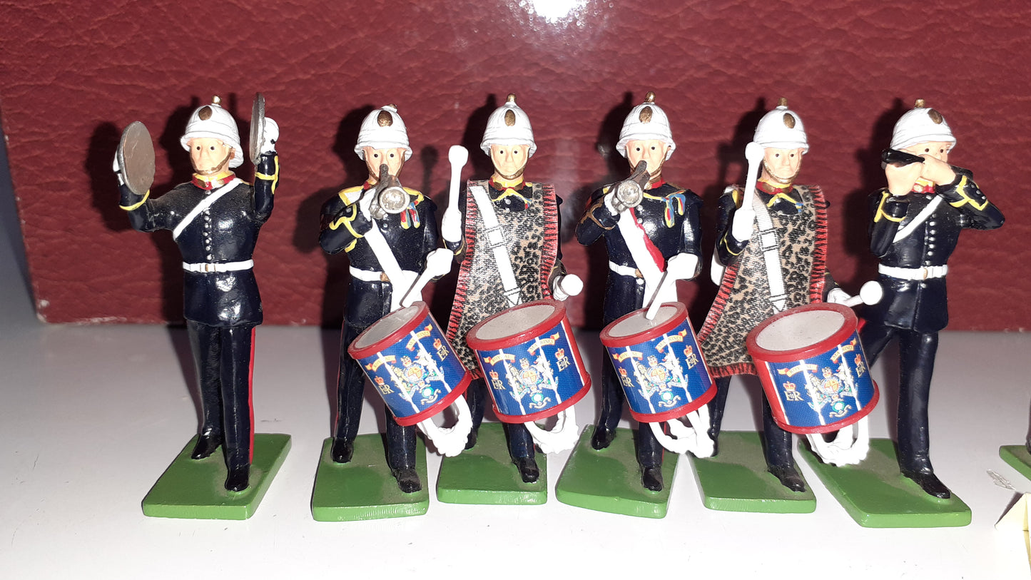 Britains 41102 2004 Ltd Edition Large Royal Marines Band boxed 1:32 S7