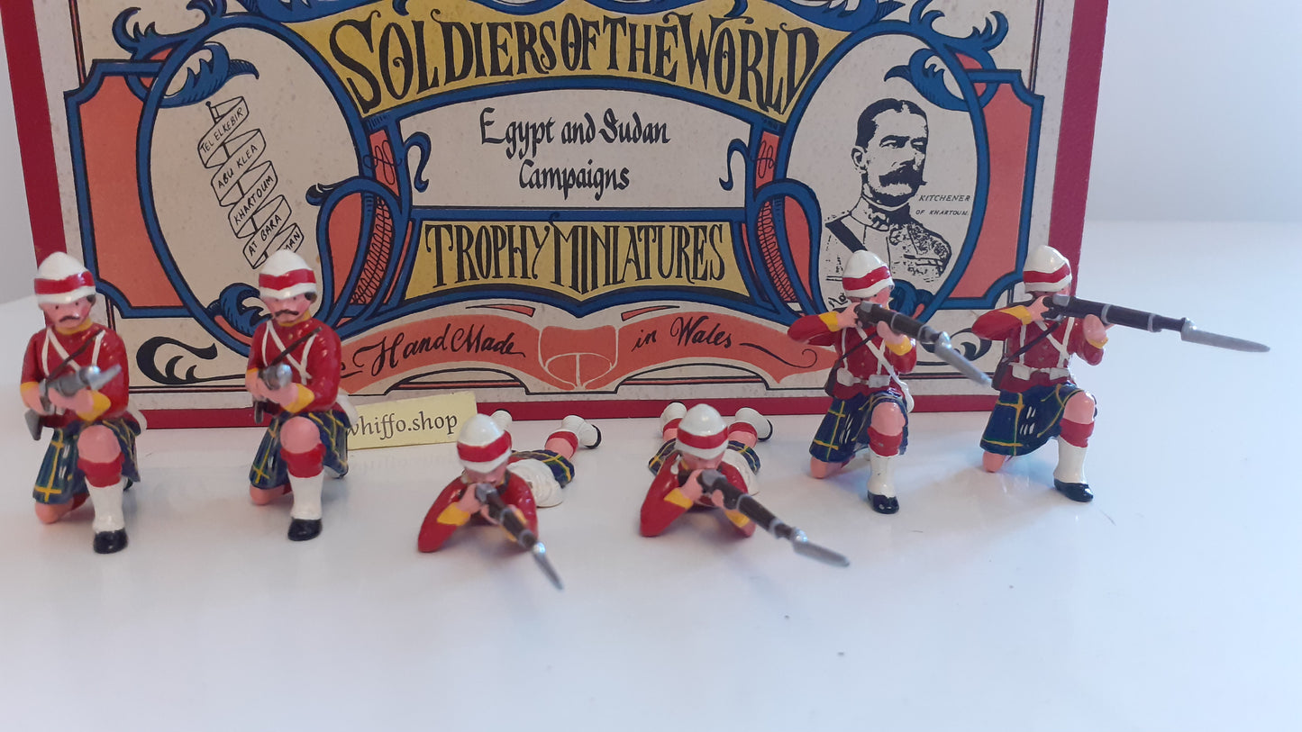 trophy miniatures 1991 egypt sudan highland brigade Gordon highlanders  box S454