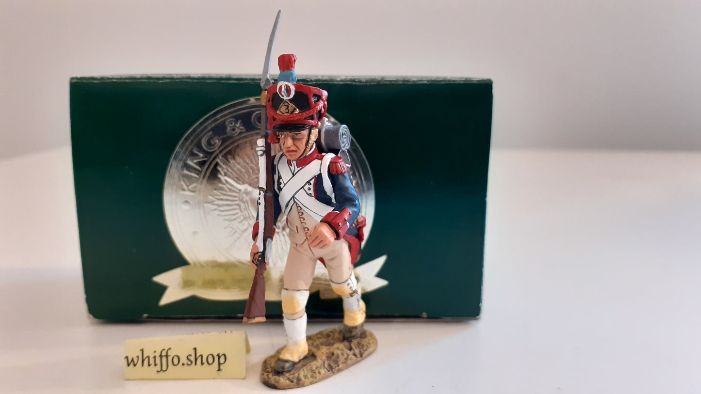 King and country French Infantry Marching Napoleonic boxd 1:30 na14 2003 Rb23b