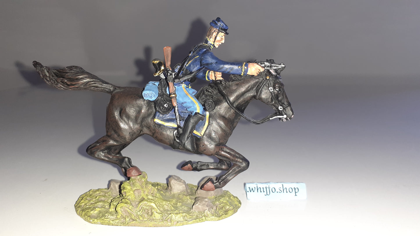 BRITAINS 17397 Acw Union Cavalry Pistol Wild West Boxed 2002 Metal 1:32 S614