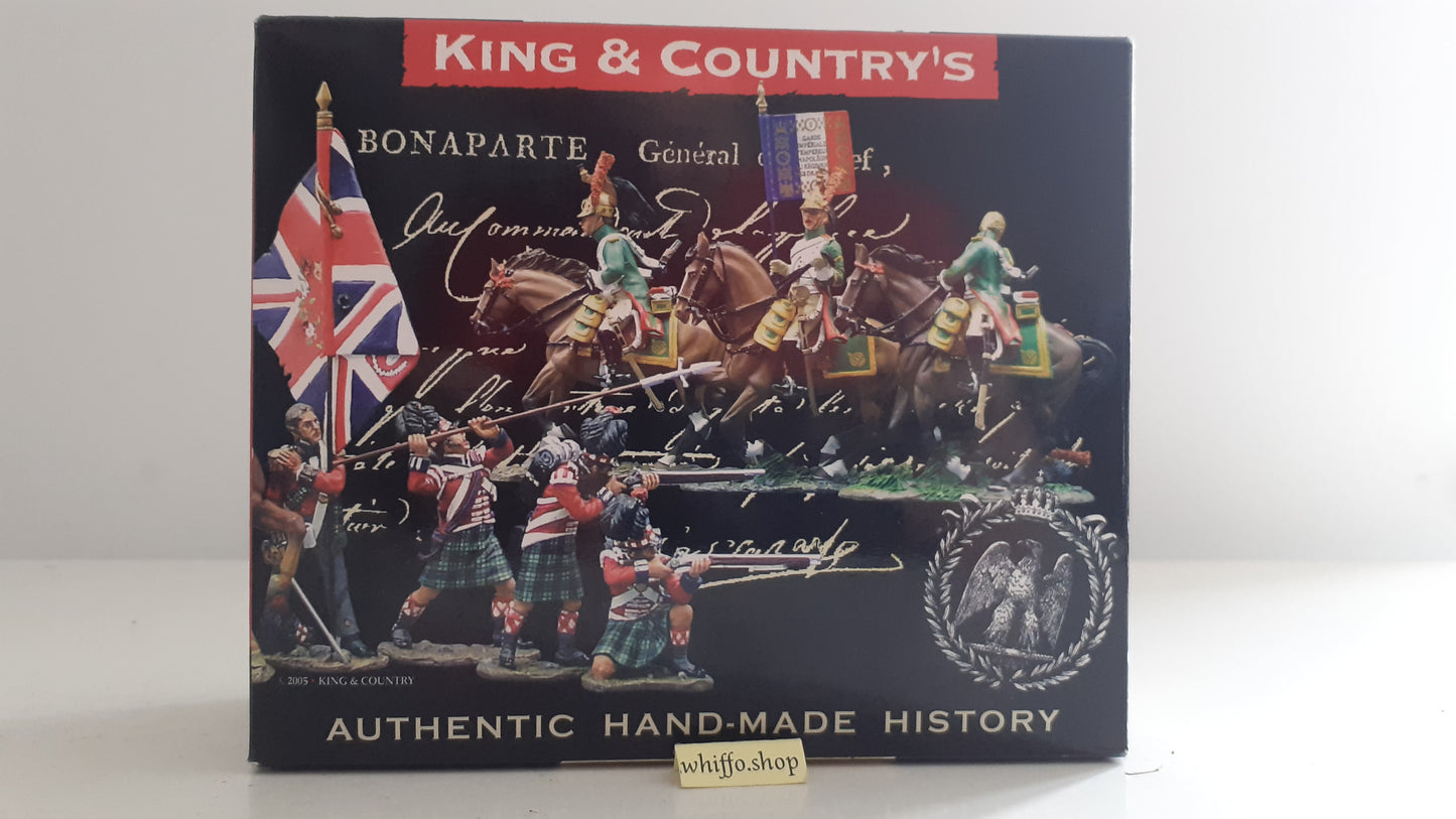 King and country Napoleonic Na126 Coldstream Guards colours flag 2007 boxd s130