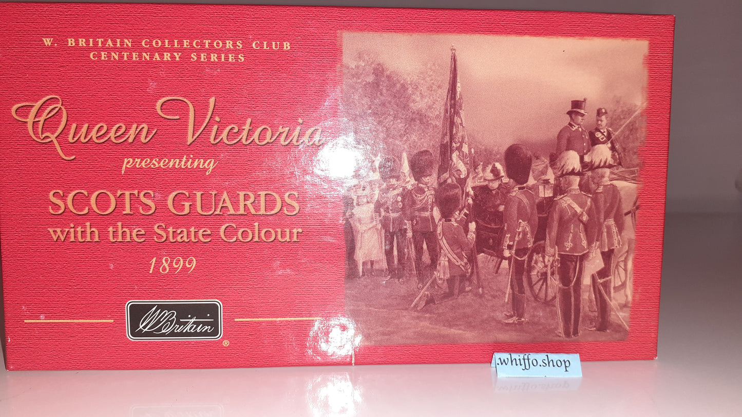 Britains 40201 Queen Victoria Scots Guards Brass band  1:32 metal boxd Cornet for sale S8