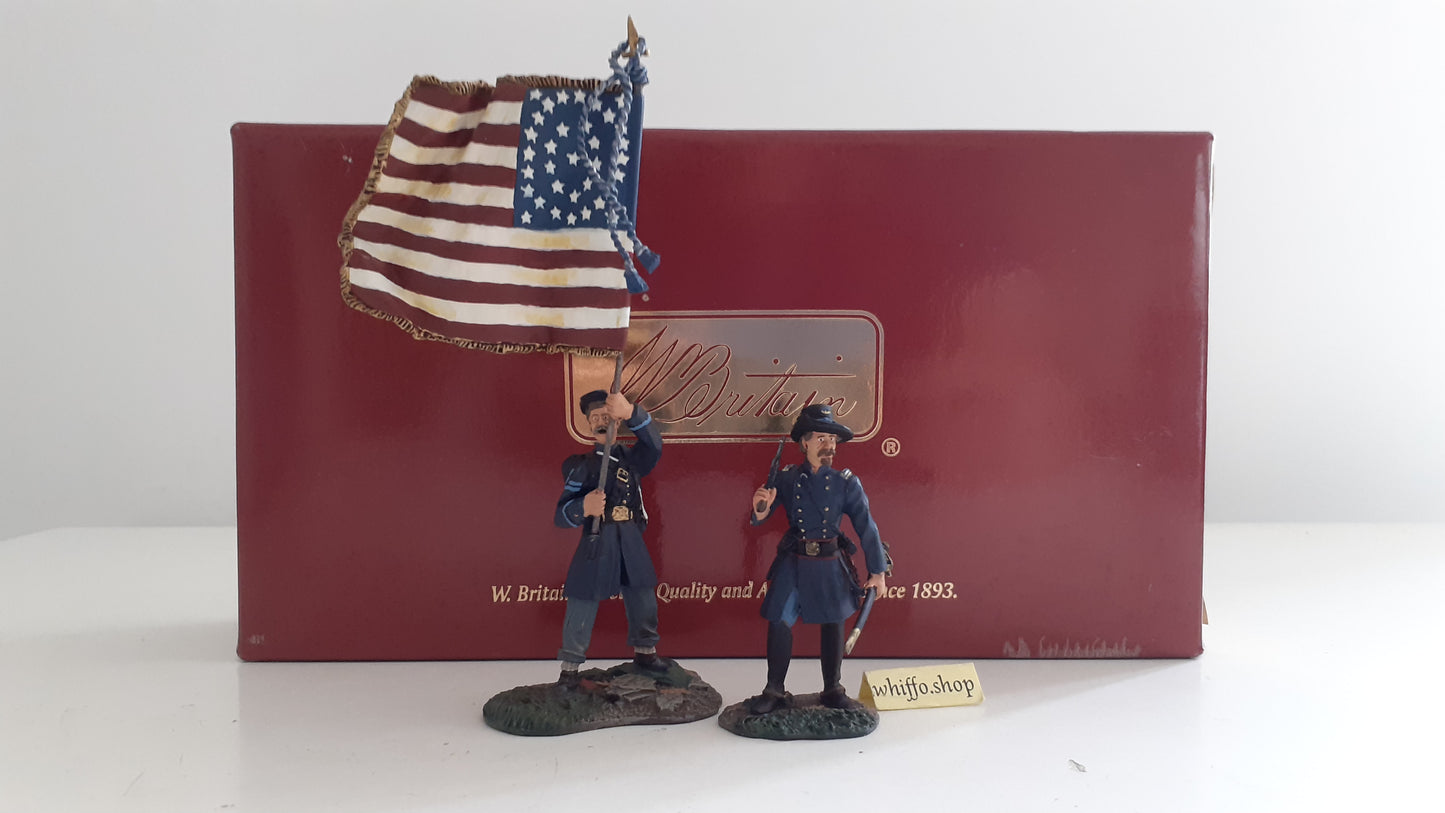 Britains 17662 Union Acw  Flag frock coats Command 2007 1:32 metal S534