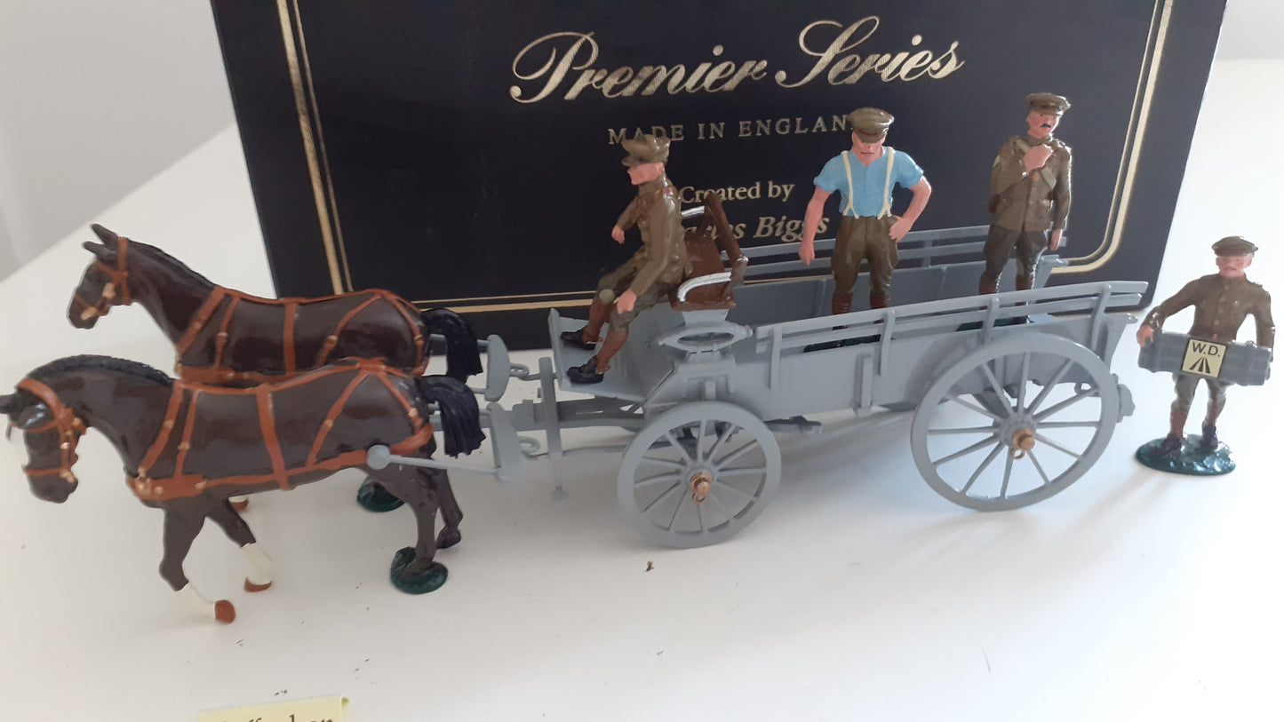 Britains 8920 Ww1 general service gs wagon 4 asc crew Khaki 1993 s148