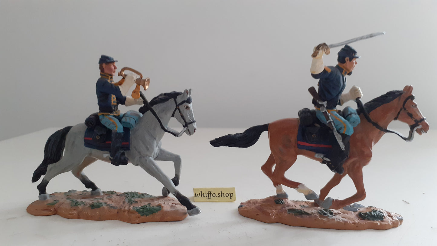 Britains 17399 acw union cavalry bugler sergeant 2002 made 1:32 metal S515