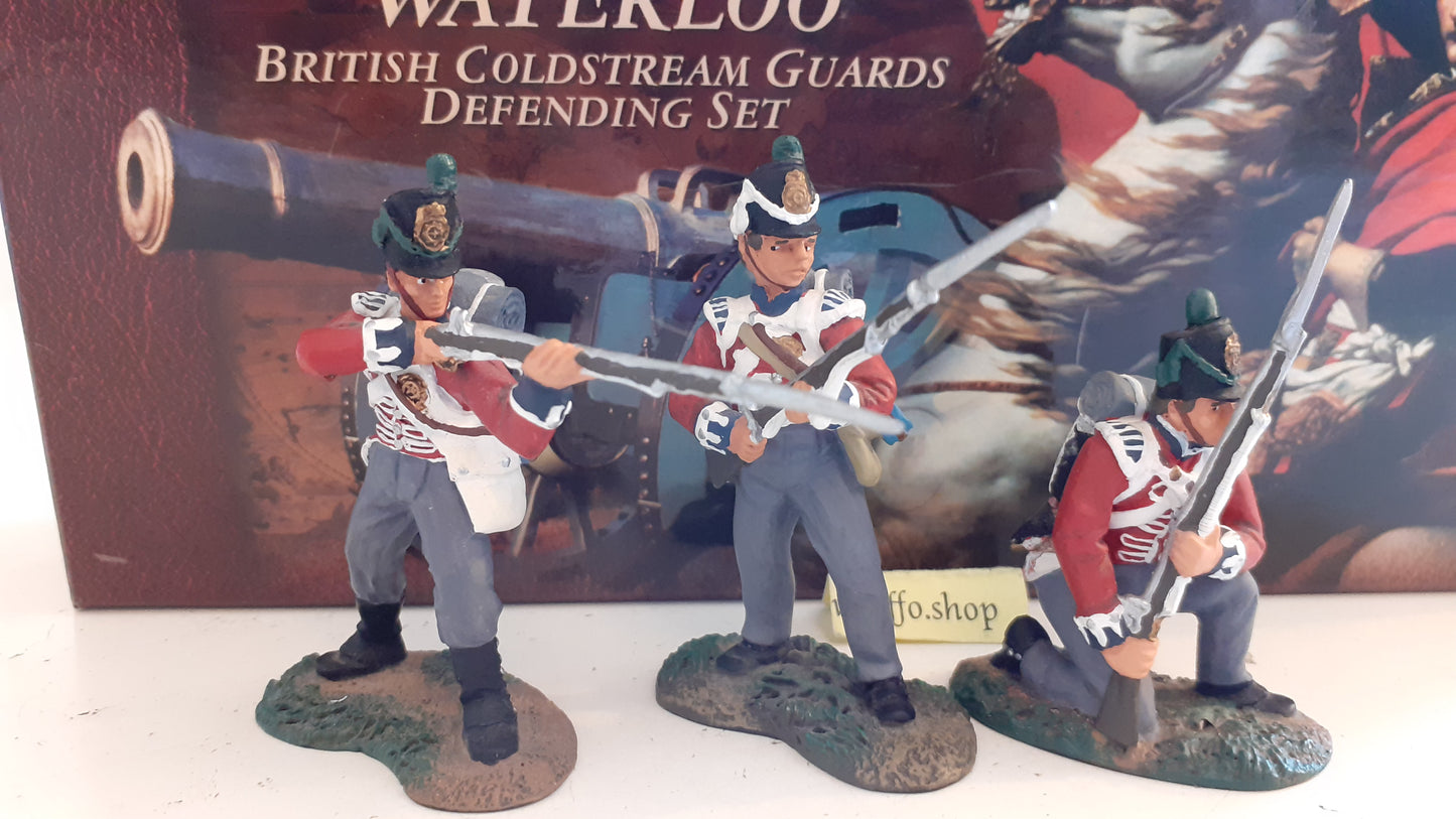 britains 00150  napoleonic hougoumont Waterloo coldstream guards 1999 box s738