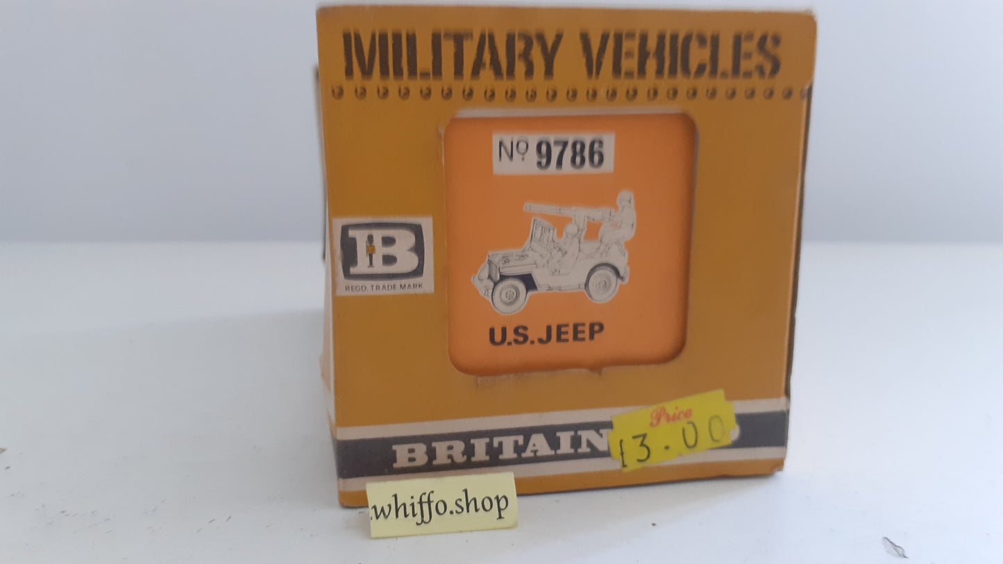 Britains 9786 1974 deetail ww2 u.s. willys jeep boxed 1:32  s526
